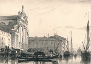 San Giorgio Maggiore. Chiaro di luna, XIX secolo da Charles George Lewis
