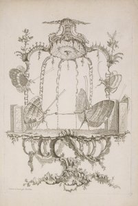Il duello, da Essai de Papilloneries Humaines par Saint Aubin, ca. 1756-60 da Charles Germain de Saint Aubin