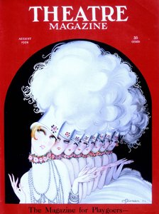 Ballerine di cabaret sulla copertina della rivista americana Théâtre Magazine, agosto 1924 (incisione) da Charles Gesmar