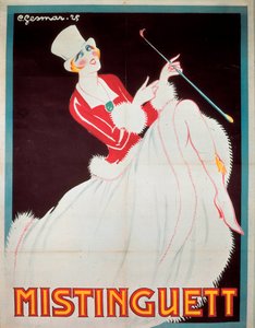 Poster di Mistinguett da Charles Gesmar