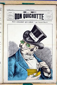 Copertina di "Le Don Quixote", numero 45, Satirico a Colori da Charles Gilbert Martin
