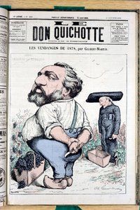 Copertina di "The Don Quixote", numero 225, Satirico a Colori da Charles Gilbert Martin