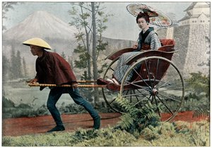 Risciò, carrozza del Giappone, c1890