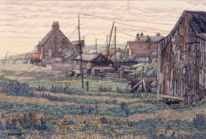 Ciottoli - Rye Harbour da Charles Ginner
