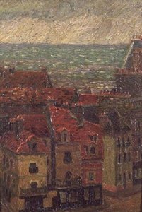 Tetti, Le Havre da Charles Ginner