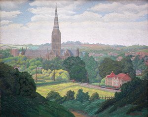 Cattedrale di Salisbury da Charles Ginner