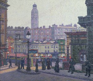 Piazza illuminata dal sole, Victoria Station