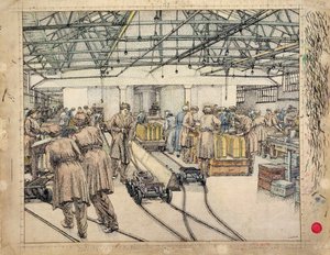 La fabbrica di riempimento, Hereford da Charles Ginner