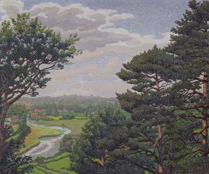 Il Fiume Avon, vicino a Salisbury da Charles Ginner