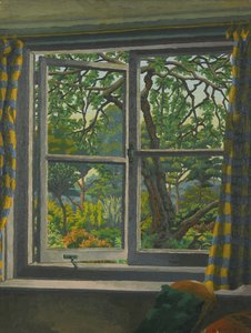 Attraverso una finestra di cottage, Shipley, Sussex da Charles Ginner