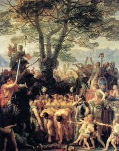 Francese: Les Romains passant sous le joug I romani sotto il giogo da Charles Gleyre