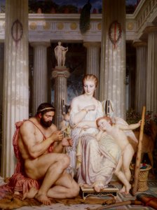 Ercole ai piedi di Omphales da Charles Gleyre