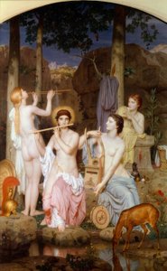 Minerva e le Grazie da Charles Gleyre