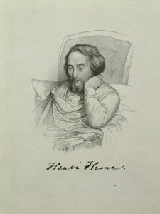 Ritratto del poeta Heinrich Heine da Charles Gleyre