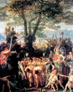 Gli Elvezi costringono i Romani a passare sotto il giogo, 1858 da Charles Gleyre