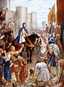 Guglielmo il Rosso (1056-1100) alla Torre di Londra, illustrazione da 