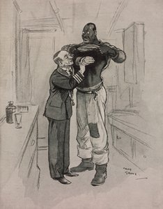 La peste nera, un ipocondriaco, vignetta di Chas Grave da The Tatler, No 1415, 8 agosto