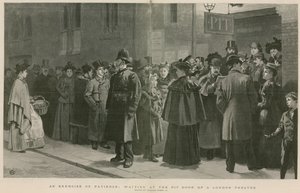 Un esercizio di pazienza: aspettando alla porta del teatro di Londra da Charles Green