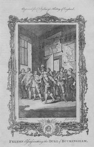 Felton che assassina il Duca di Buckingham, 1773 da Charles Grignion