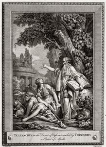 Telemaco, nel deserto di Oasis, è consolato da Termosiris un sacerdote di Apollo, 1774