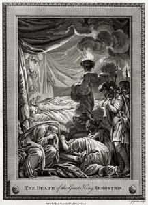 La morte del grande re Sesostri, Antico Egitto da Charles Grignion