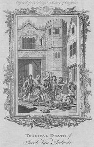 Morte tragica di Jacob Van Ardevelt, 1773 da Charles Grignion