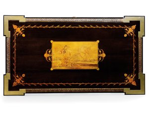 Tavolo di Napoleone III, progettato da Jean Brandely, intarsio di E. Varlot, Parigi, c.1850-75