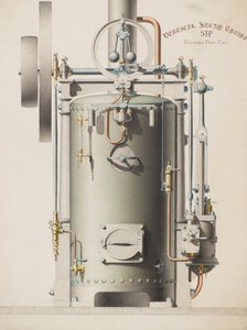 Motore a vapore verticale, 5HP