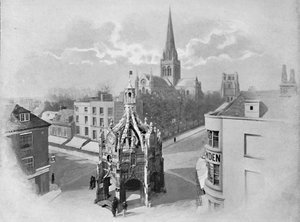 Chichester: La Cattedrale, il Mercato-Croce e la Torre da Charles H Barden