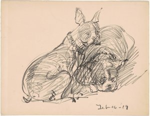 Due cani da Charles H. Woodbury