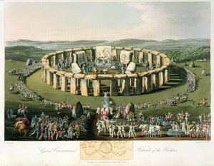 Grande Festival Convenzionale dei Britanni, acquaforte e pub. da Robert Havell (1769-1832) 1815 da Charles Hamilton Smith