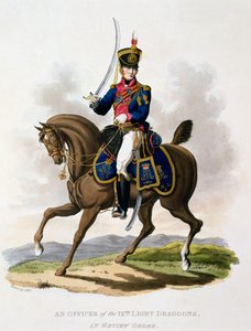 Uniforme di un ufficiale dei 9th Light Dragoons in ordine di revisione, da 