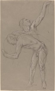 Due figure maschili: studio per "Il buon samaritano"