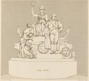 Monumento al conte Howe da Charles Heath after Henry Corbould after John Flaxman