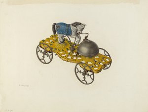 Giocattolo di metallo: Pony suonatore di campana da Charles Henning