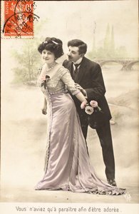 Vecchia cartolina, Amore, Seduzione, Bastava apparire per essere amati da Augustus Kollner