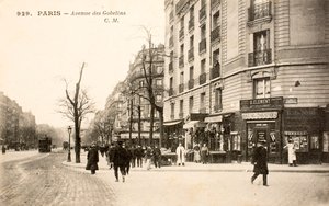Cartolina/Viale dei Gobelins/Parigi/Senna/Ile de France/Francia da Augustus Kollner