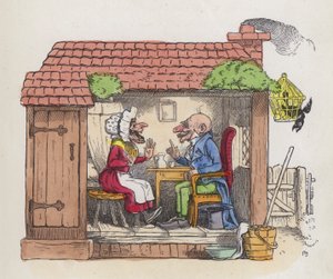 Uomo che fa ridere sua moglie da Charles Henry (after) Bennett