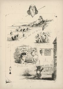 Pagina da Proverbi con immagini di Charles H Bennett da Charles Henry (after) Bennett