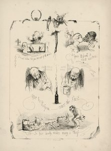 Pagina da Proverbi con immagini di Charles H Bennett da Charles Henry (after) Bennett