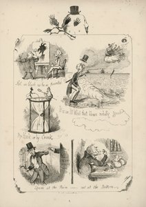 Pagina dai Proverbi con immagini di Charles H Bennett da Charles Henry (after) Bennett