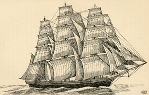 Un clipper da tè da Charles Henry Bourne Quennell