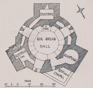 Castello di Orford, Suffolk. Dal piano del signor Cautley, 1931