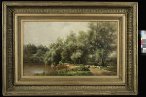 Lavaggio delle pecore a Long Island da Charles Henry Miller