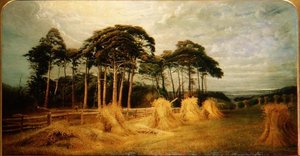 Covoni di Grano dopo il Raccolto da Charles Henry Passey