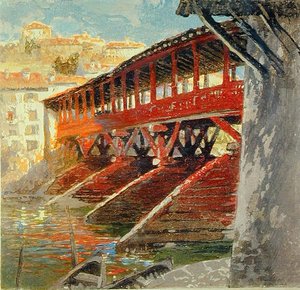 Ponte degli Alpini, Bassano del Grappa, c.1910 da Charles Hodge Mackie