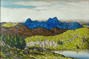 Langdale Pikes, 1917 da Charles John Holmes