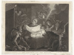 Nascita di Cristo e adorazione dei pastori da Charles Howard Hodges