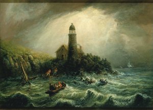 Vista sul mare del Faro di Cape Poge