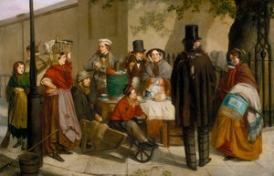 Una bancarella di caffè, 1881 da Charles Hunt